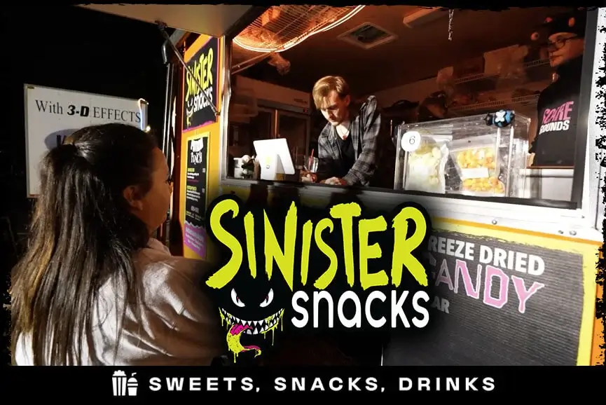 Sinister Snacks—sweets & drinks stand